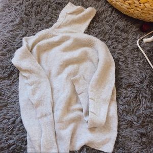 Grey turtleneck sweater